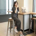 Set: M Lange T-shirt + Wide-leg Pants