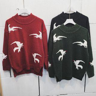 Loose-fit Crewneck Knit Sweater