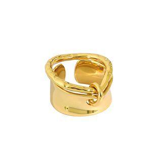 Asymmetrical Sterling Silver Ring