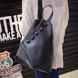 Faux Suede Backpack