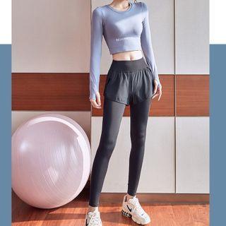 Long-sleeve Sports T-shirt / Yoga Pants / Set