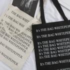 Zip-closure Lettering Canvas Shopper Bag