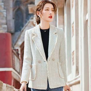 Tweed Double Breasted Blazer