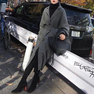 Oversized Herringbone Coat