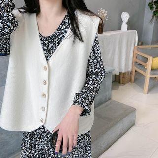 Single-breasted Sweater Vest
