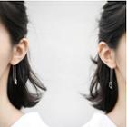 Cat Fish Asymmetrical Sterling Silver Fringed Earring 1 Pair - Silver - One Size