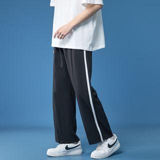 Zipped Cropped Straight Leg Pants