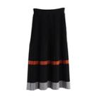 Knit Midi Pleated Skirt