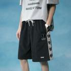 High-waist Two-tone Heart Shorts