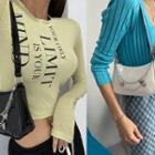 Patent Shoulder Bag With Chain
