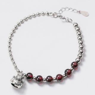 Bead Cat Bracelet S925 Silver - As Shown In Figure - One Size