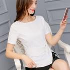 Side-slit Short-sleeve T-shirt