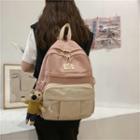 Two-tone Nylon Backpack / Bag Charm