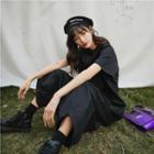 Low-crotch Short-sleeve Jumpsuit
