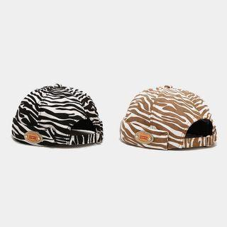 Zebra Print Brimless Cap