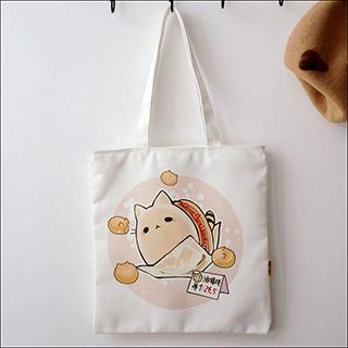 Cat Print Shopper Bag