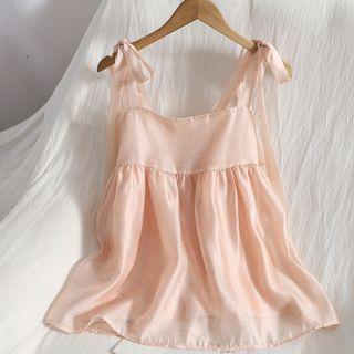 Bow Camisole Top Pink - One Size