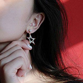 Rhinestone Bow / Star Earring