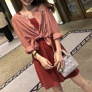 Striped Blouse / Tank Dress / Set
