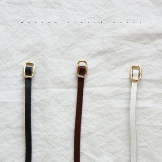 Cowhide Slim Belt Bracelet