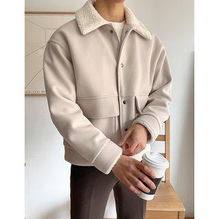 Dumble-collar Metallic-button Jacket