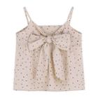 Bow Dotted Camisole Top Off-white - One Size