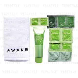 Kose - Awake Mineral Hot Cleanse Set: Hot Cleanse 150g + Hot Cleanse 2 Pcs + Herbal Server 2 Pcs + Herbal Concentrate Oil Ex 2 Pcs + Exfolizer Ex 2 Pcs + Herbal Barrier 2 Pcs + Paradise Call Ex 2 Pcs 13 Pcs