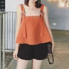 Buckled Camisole / Wide Leg Shorts