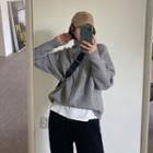 Zip Turtleneck Cardigan / Sweatpants
