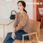 Plus Size Dip-back Rib-knit Sweater