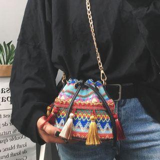 Tassel Chained Bucket Bag