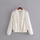 Dotted Sheer Bomber Jacket