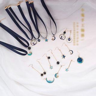 Planet / Moon / Bead Earring (various Designs)