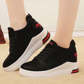 Platform Pattern Sneakers