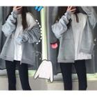 Hooded Zip Jacket / Long-sleeve Plain T-shirt / Leggings / Set
