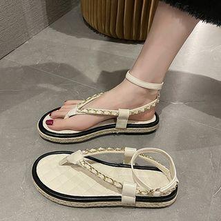 Chained Flat Sandals