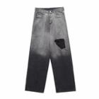Ombre Paneled Straight Leg Jeans