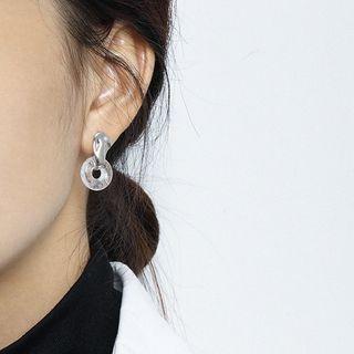 925 Sterling Silver Irregular Ear Stud