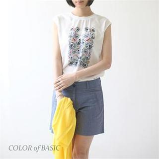 Floral Print Sleeveless Top