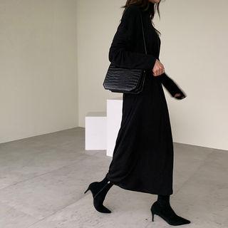 Turtleneck Maxi Dress & Sash