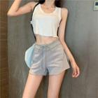 Drawstring Shorts Light Gray - One Size