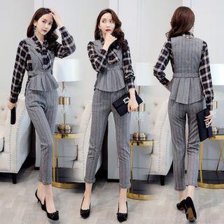 Set Of 3 : Shirt + Vest + Pants