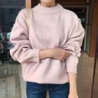 Crew-neck Loose-fit Sweater In Pink