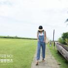 Buttoned Washed Denim Overall Pants