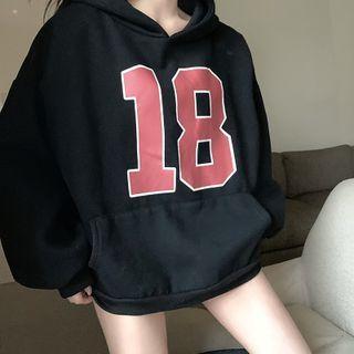 18 Print Oversized Hoodie