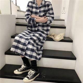 Checked Shirt Dress