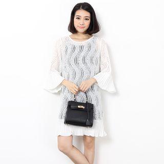 Bell-sleeve Lace Dress