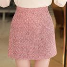 A-line Tweed Miniskirt