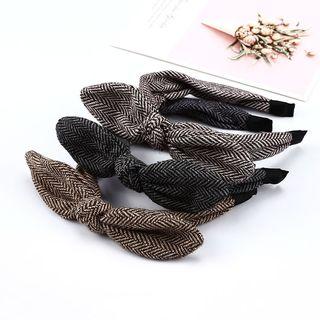 Tweed Bow Headband