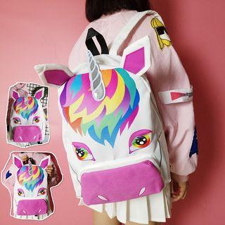 Unicorn Canvas Backpack